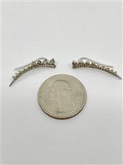 Gold-Diamond Earrings 62 Diamonds .500 Carat T.W. 10K White Gold 2.47g